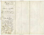 Clara Barton Autograph Letter Signed to General Benjamin Butler, With Autograph Note Signed by Butler